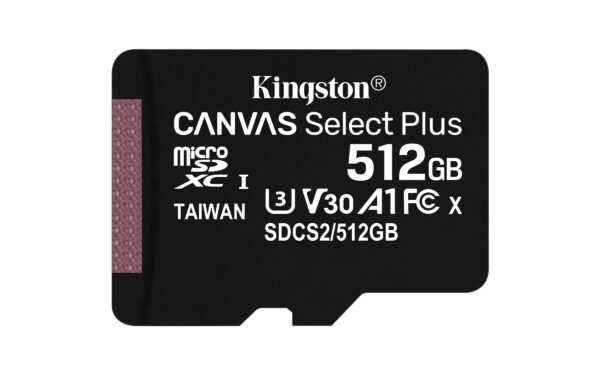 Kingston Technology 512GB micSDXC Canvas Select Plus 100R A1 C10 Speicherkarte + Adapter - Image 3