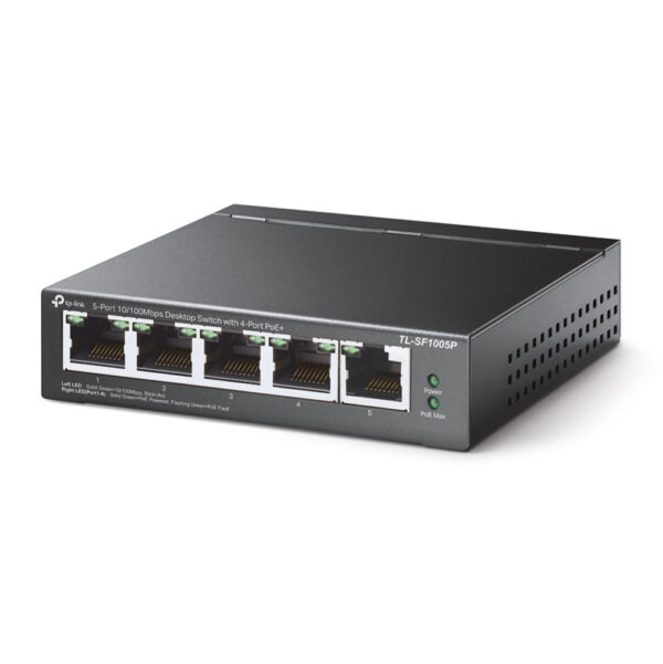 TP-Link 5-Port 10/100Mbps Desktop Switch mit 4-Port PoE+ - Image 2