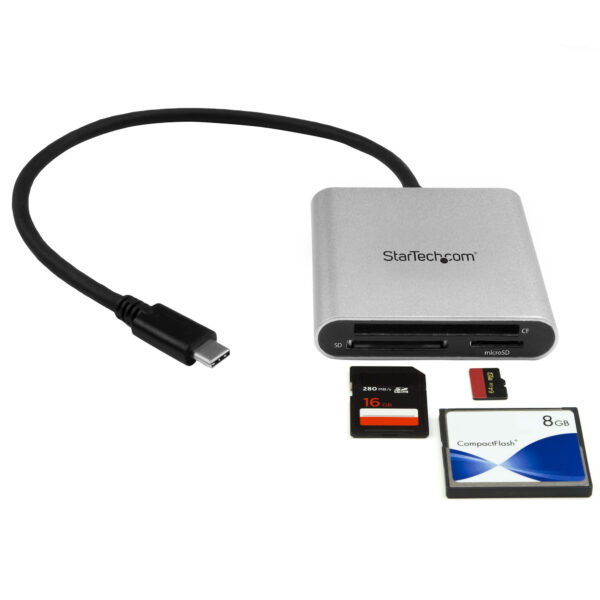 StarTech.com USB 3.0 Kartenleser mit USB-C - SD, MicroSD, CompactFlash - Image 4