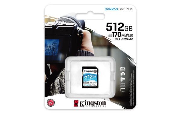 Kingston Technology 512GB SDXC Canvas Go Plus 170R C10 UHS-I U3 V30 - Image 3