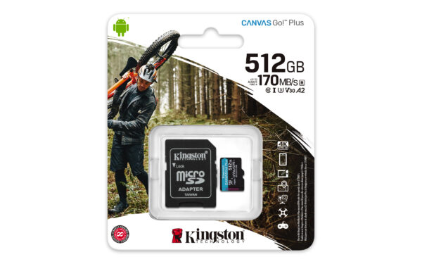 Kingston Technology 512GB microSDXC Canvas Go Plus 170R A2 U3 V30 Speicherkarte + Adapter - Image 5