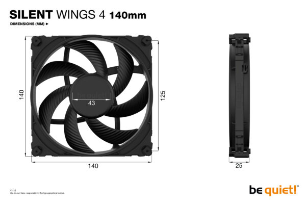 be quiet! SILENT WINGS 4 | 140mm Computergehäuse Ventilator 14 cm Schwarz 1 Stück(e) - Image 5