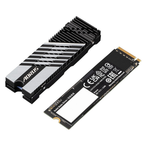 GIGABYTE AORUS Gen4 7300 SSD 2TB M.2 PCI Express 4.0 NVMe 3D TLC NAND - Image 2