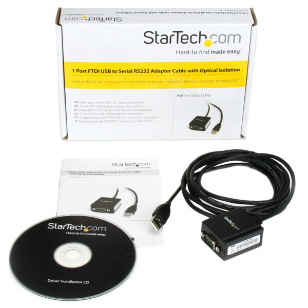 StarTech.com 1 Port FTDI USB auf RS232 Adapterkabel optisch isoliert - Image 4