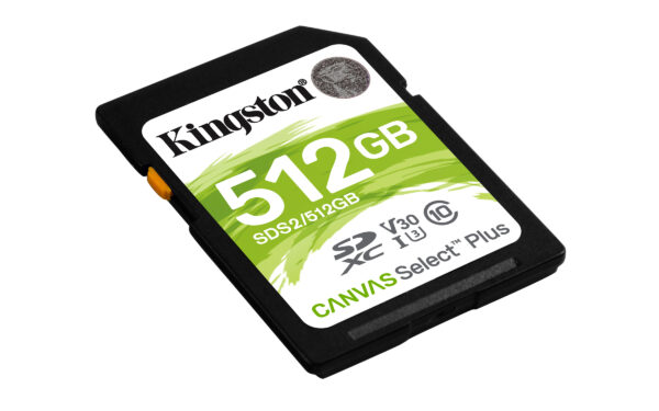 Kingston Technology 512GB SDXC Canvas Select Plus 100R C10 UHS-I U3 V30 - Image 2