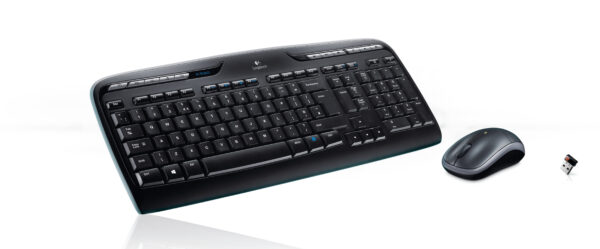 Logitech Wireless Combo MK330 Tastatur Maus enthalten Büro USB QWERTY US International Schwarz - Image 2