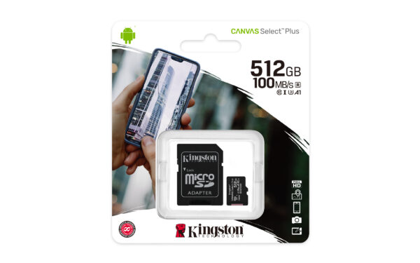 Kingston Technology 512GB micSDXC Canvas Select Plus 100R A1 C10 Speicherkarte + Adapter - Image 5