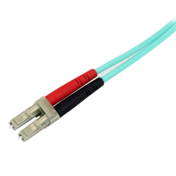 StarTech.com 2m OM3 LWL Patchkabel - Zipcord Multimode - Glasfaserkabel LC/UPC auf SC/UPC - Vollduplex 50/125µm SFP/Optisches Kabel - 100G Optical Lichtleiterkabel - LSZH Lichtwellenleiter - LOMMF/VCSEL, <0.3dB IL - Image 3