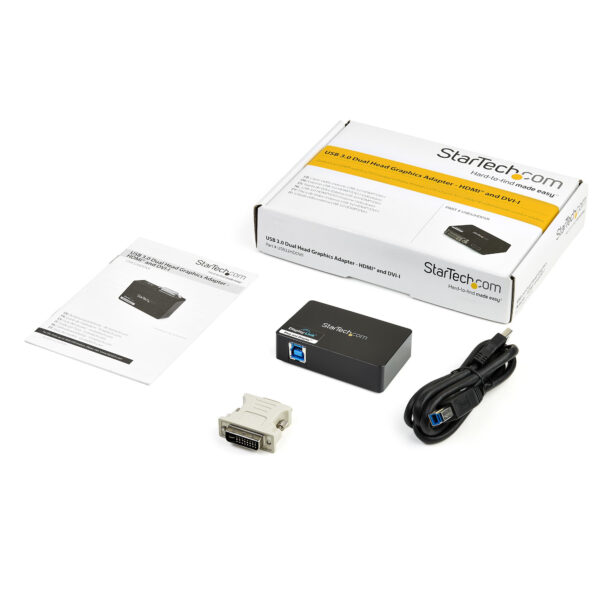 StarTech.com USB 3.0 auf HDMI / DVI Adapter - Max. Bildauflösung 2048x1152 - Externe Video und Grafikkarte - Adapter für zwei Erweiterte Monitore - Unterstützt ChromeOS, Mac & Windows - Image 5