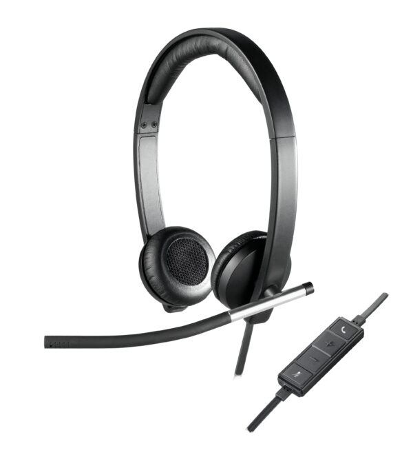 Logitech H650e Kopfhörer Kabelgebunden Kopfband Büro/Callcenter USB Typ-A Schwarz, Silber