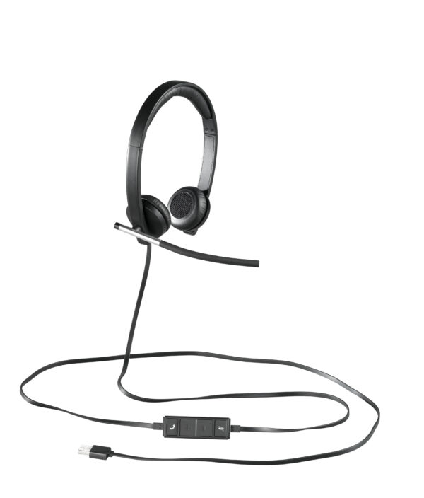 Logitech H650e Kopfhörer Kabelgebunden Kopfband Büro/Callcenter USB Typ-A Schwarz, Silber - Image 2