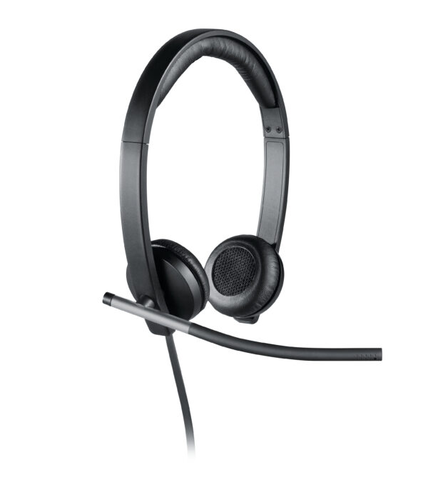 Logitech H650e Kopfhörer Kabelgebunden Kopfband Büro/Callcenter USB Typ-A Schwarz, Silber - Image 5