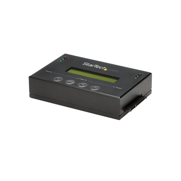 StarTech.com 1:1 Selbständige Festplatten Klonstation und Löscher, SATA HDD/SSD Disk Kloner & Löscher, LCD Bildschirm, TAA Konform, Betriebssystem unabhängig - Image 2