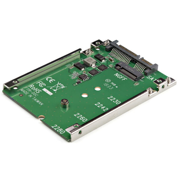 StarTech.com M.2 SATA SSD auf 2.5 Zoll SATA Adapter - M.2 NGFF auf SATA Konverter - 7mm - Open-Frame Gehäuse - M2 Festplattenadapter - Nicht kompatibel mit NVMe - Image 3