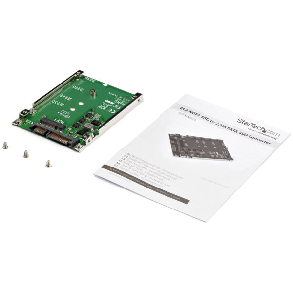 StarTech.com M.2 SATA SSD auf 2.5 Zoll SATA Adapter - M.2 NGFF auf SATA Konverter - 7mm - Open-Frame Gehäuse - M2 Festplattenadapter - Nicht kompatibel mit NVMe - Image 4