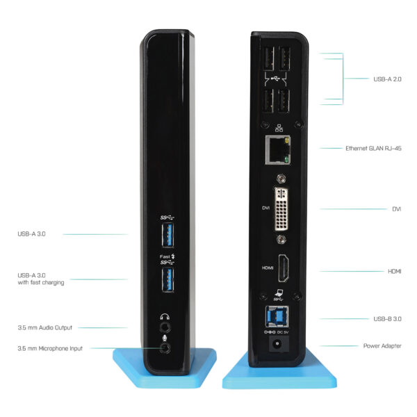 i-tec USB 3.0 Dual Docking Station HDMI DVI - Image 6