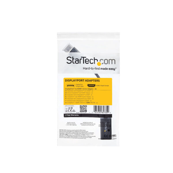 StarTech.com DisplayPort auf HDMI 4k @ 30Hz Adapter - DP 1.2 zu HDMI Video und Audio aktiv Konverter - Image 6