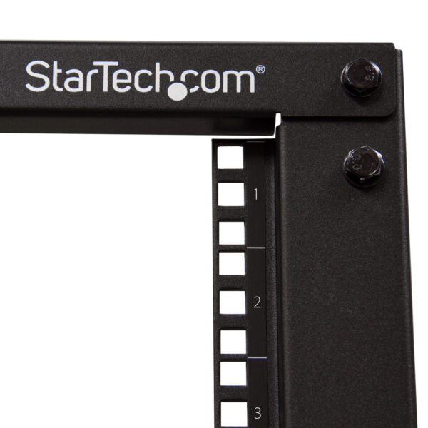 StarTech.com 4-Pfosten 12 HE Mobiles Open Frame Serverrack, 19 Zoll Netzwerk Rack mit Rädern, Rack für Computer/AV/Daten/IT Geräte - Rollen, Nivellierfüße oder Bodenmontage - Image 5