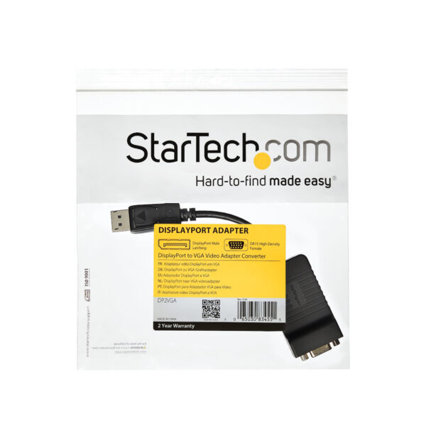 StarTech.com DisplayPort auf VGA Video Adapter / Konverter mit bis zu 1920x1200 (Stecker/Buchse) - Image 6