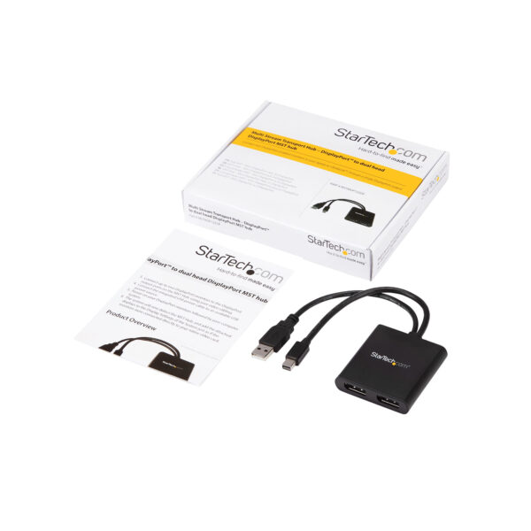 StarTech.com 2-Port Multi-Monitor-Adapter - Mini DisplayPort auf 2x DisplayPort MST Hub - Dual 4K 30Hz - Video Splitter für den erweiterten Desktop-Modus nur auf Windows-PCs - mDP 1.2 auf 2x DP - Image 7