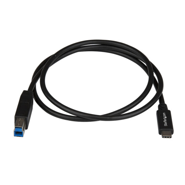 StarTech.com USB31CB1M USB Kabel USB 3.2 Gen 2 (3.1 Gen 2) 1 m USB C USB B Schwarz - Image 4