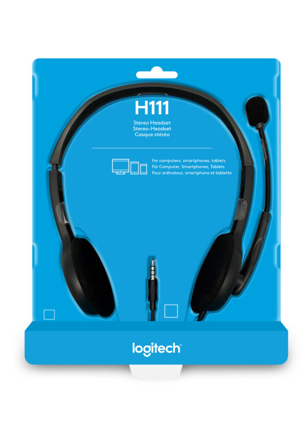 Logitech H111 Kopfhörer Kabelgebunden Kopfband Büro/Callcenter Grau - Image 6