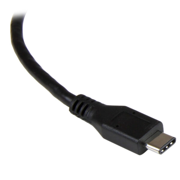 StarTech.com USB-C auf Gigabit Netzwerkadapter mit extra USB Anschluss - Schwarz - Image 2