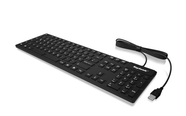 KeySonic KSK-8030IN Tastatur Industriell USB QWERTY US Englisch Schwarz