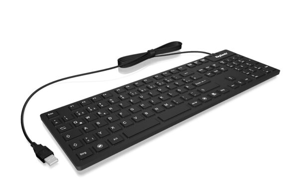 KeySonic KSK-8030IN Tastatur Industriell USB QWERTY US Englisch Schwarz - Image 2