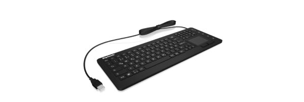 KeySonic KSK-6231INEL Tastatur Industriell USB QWERTZ Deutsch Schwarz