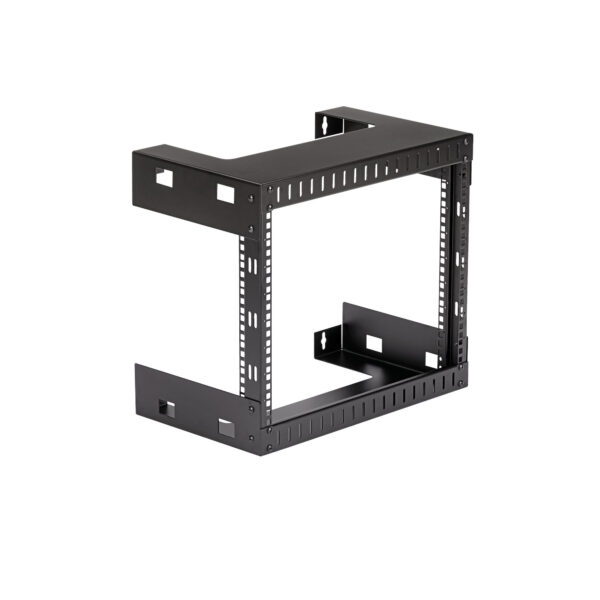 StarTech.com 2-Pfosten 8HE Heavy-Duty Wandmontage Netzwerk-Rack, 19" Open Frame Server Rack, 12" Tief, Wandmontage Daten-Rack für IT / AV / Patch Panel / Computer Geräte - Käfigmuttern und Schrauben inkl. - Image 7