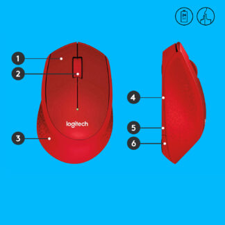 Logitech M330 Silent Plus Maus Büro rechts RF Wireless Mechanisch 1000 DPI