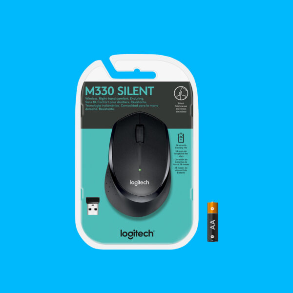 Logitech M330 Silent Plus Maus Büro rechts RF Wireless Mechanisch 1000 DPI - Image 4