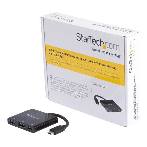 StarTech.com USB-C Multiport Adapter mit HDMI - USB 3.0 Port - 60W PD - Schwarz - Image 6