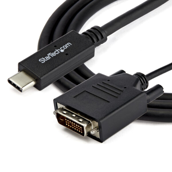 StarTech.com 2m USB-C auf DVI Adapterkabel - 1920x1200 - Schwarz - Image 4