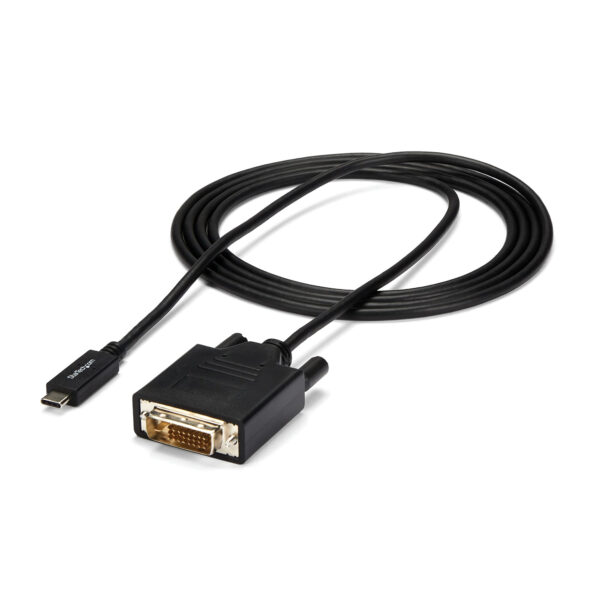 StarTech.com 2m USB-C auf DVI Adapterkabel - 1920x1200 - Schwarz - Image 7