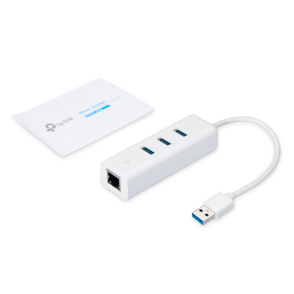 TP-Link 3-Port-USB3.0-Hub & Gigabit-Ethernet-Adapter - Image 3