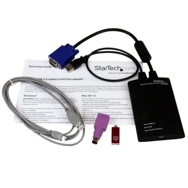 StarTech.com Tragbarer KVM Konsolen auf USB 2.0 Laptop Adapter - Image 6