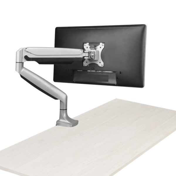 StarTech.com Tisch Monitorhalterung - Ergonomischer VESA Monitorarm - Bildschirm bis 32" und 9 kg - voll beweglich, höhenverstellbar, schwenkbar - Aluminium - C-Klemme/Durchführung - Silber - Image 7