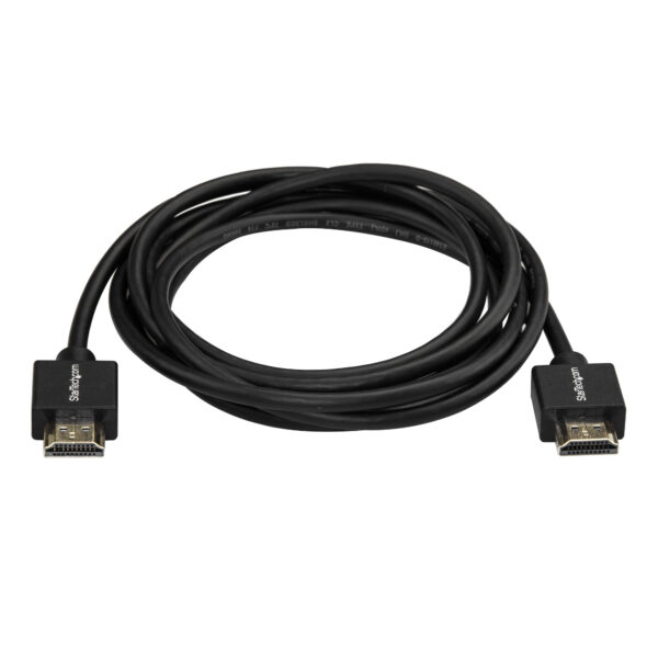 StarTech.com 2m Schlankes HDMI 2.0 Kabel, 4K 60Hz High-Speed HDMI-Kabel mit Ethernet, 4K 60Hz HDR10, UHD HDMI-Kabel, M/M Einrastende Stecker - Image 2