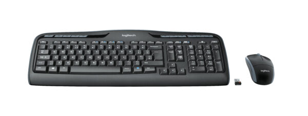 Logitech Wireless Combo MK330 Tastatur Maus enthalten Büro USB QWERTZ Deutsch Schwarz