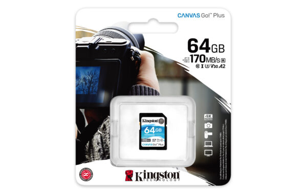 Kingston Technology 64GB SDXC Canvas Go Plus 170R C10 UHS-I U3 V30 - Image 3