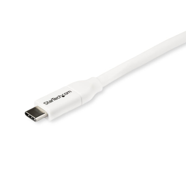 StarTech.com USB-C auf USB-C Kabel mit 5A Power Delivery - St/St - Weiß - 2m - USB 2.0 - USB-IF zertifiziert - Image 3