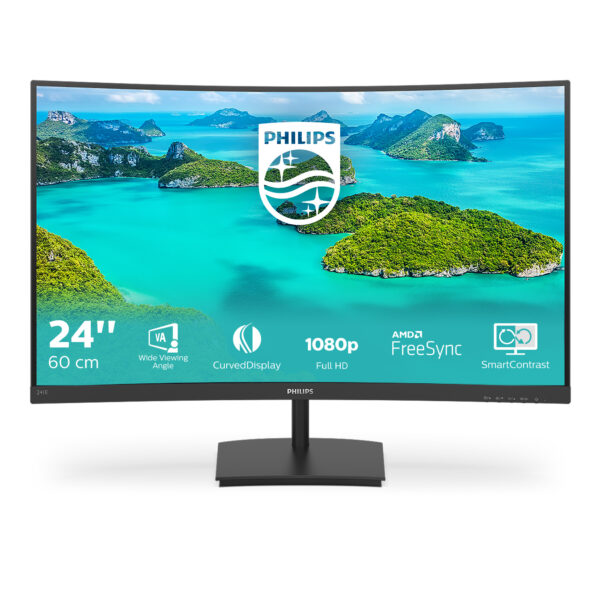 Philips E Line 241E1SCA/00 Computerbildschirm 59,9 cm (23.6") 1920 x 1080 Pixel Full HD LCD Schwarz - Image 2