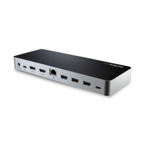 StarTech.com USB C Dockingstation für Zwei Monitore mit 60 W Power Delivery für Windows Laptops - USB C auf HDMI / DVI Dock - USB-C 3.1 Gen 1 Dock mit Laden - Thunderbolt 3 Kompatibel - Image 3