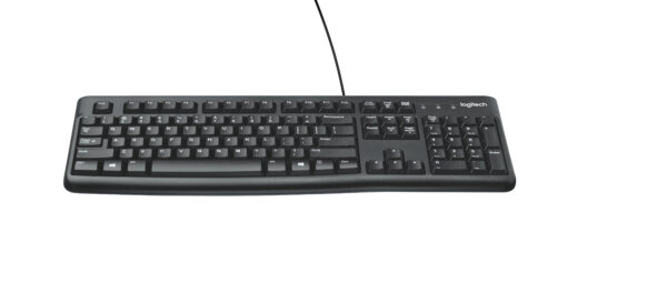 Logitech K120 Corded Keyboard Tastatur Büro USB QWERTY US International Schwarz - Image 2