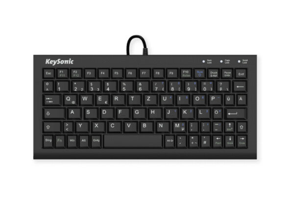 KeySonic ACK-3401U Tastatur Büro USB QWERTZ Deutsch Schwarz