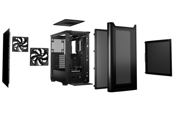 be quiet! PURE BASE 501 Airflow Black Midi Tower Schwarz - Image 4