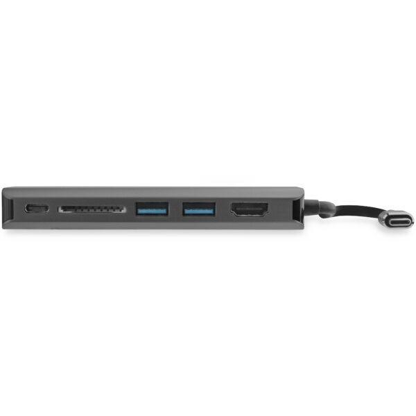 StarTech.com USB C Multiport Adapter mit 4K HDMI - USB-C Reisedock mit 4K HDMI, 3x USB 3.0 Hub, SD/SDHC Kartenleser, GbE, 60W PD 3.0 Pass-Through - USB-C/Thunderbolt 3 Reise-/Minidock - Image 2