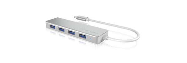 ICY BOX IB-HUB1425-C3 USB 3.2 Gen 1 (3.1 Gen 1) Type-C 5000 Mbit/s Silber - Image 2